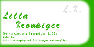 lilla krompiger business card